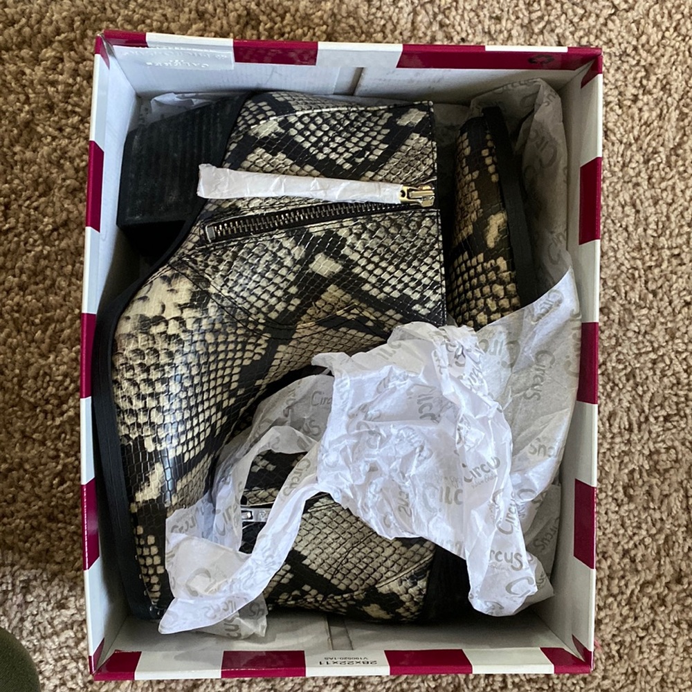 Snake Ankle Boots